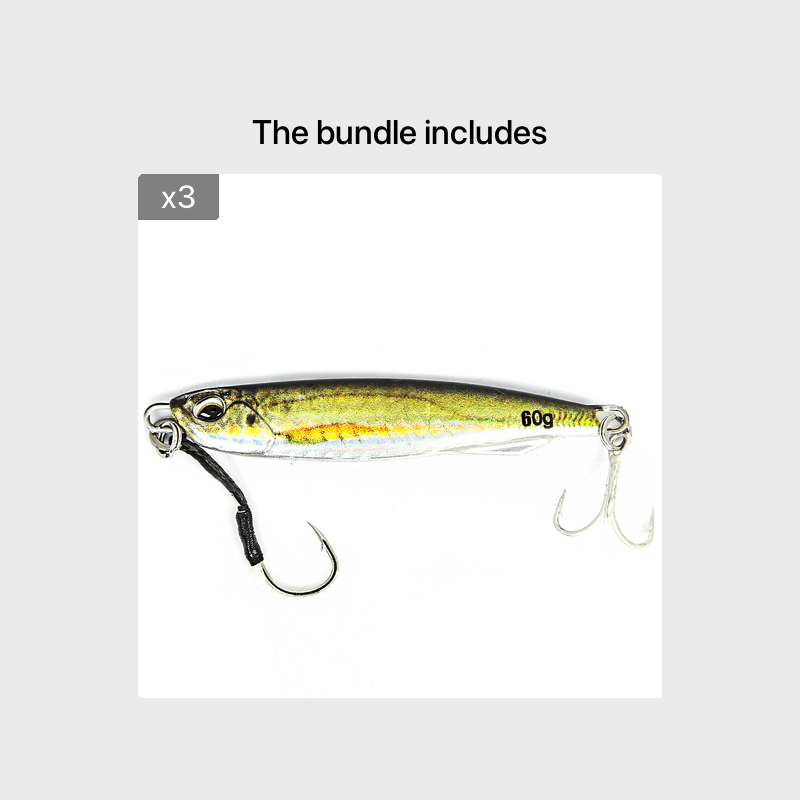 Ultimate Metal Cast Jig Spoon - Highly Realistic 3D Printed Saltwater Fishing Lure with Enhanced Durability, 30G/40G/60G Weight Options, and Artificial Bait Tackle for Increased Catch Rate