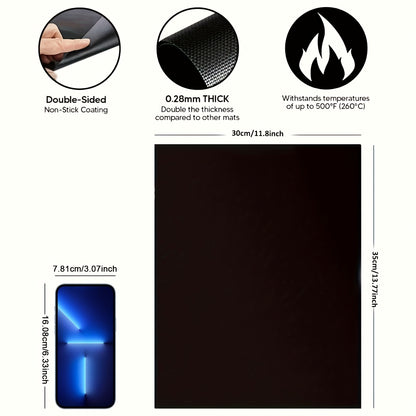 2pcs Non Stick Oven Liners for Bottom Of Electric Oven Thick Heavy Duty Oven Liners for Bottom Of Oven Mat for Bottom Of Oven Oven Liner for Electric Gas Grill, Free Party Favors BBQ Accessories Beech Vacation Essential