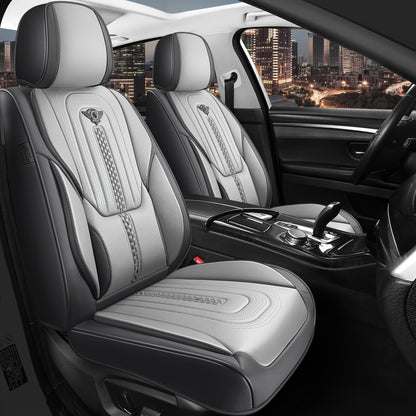 Red Rain PU Leather Car Seat Cover Breathable Universal Car Seat Covers For Front And Rear Seats 13pcs Automotive Seat Cushion Cover Fit Car Truck SUV Van