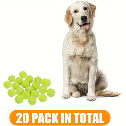 20 Pack Tennis Balls For Small Dogs, Pet Toys For Playing And Training, 2 Inch (5cm)