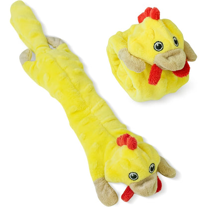 1/5 Packs Dog Squeaky Toys Pack, Bubble Plush Puppy Teething Pet Toys, Crinkle No Stuffing Animals Dog Toy, Doggies Chew for Large Small Medium Breed