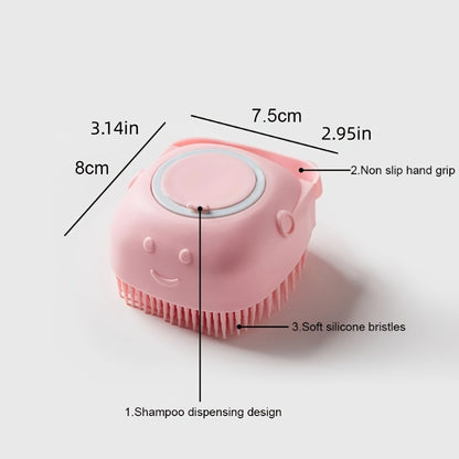 Soft Dog Brush Pet Shampoo Massager Bath Bathroom Puppycat Washing Grooming Shower Brush