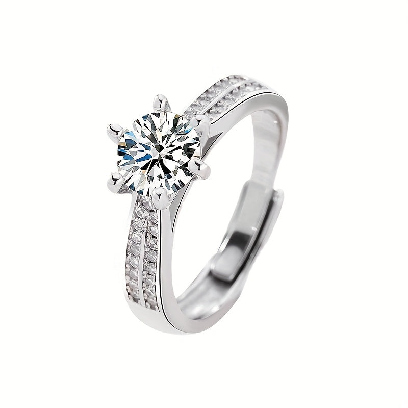 Tancise Original 925 Sterling Silvery Ring Moissanite Moissanite with Certificate Fine Jewelry Wedding Engagement Rings for Women