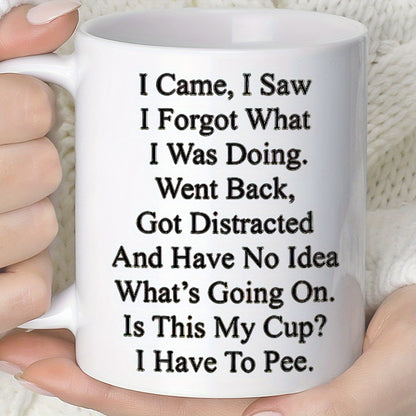 1pc, Coffee Seniors Mug, 11oz Ceramic Coffee Cups, Water Cups For Senior Citizens, Summer Winter Drinkware, Birthday Gifts, Holiday Gifts, Christmas Gifts, New Year Gifts