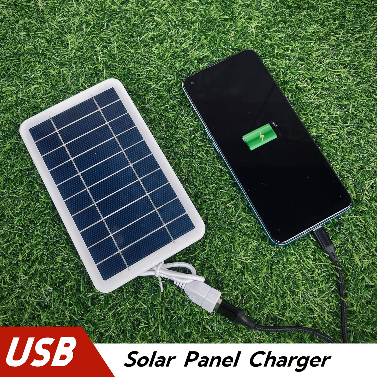 2W 5V Portable Solar Panel, High-Efficiency Monocrystalline USB Fast Charging Board with High Quality & Dustproof Design for Phones / Power Banks / Sports Cameras - Perfect Outdoor Emergency Backup and Gift Idea