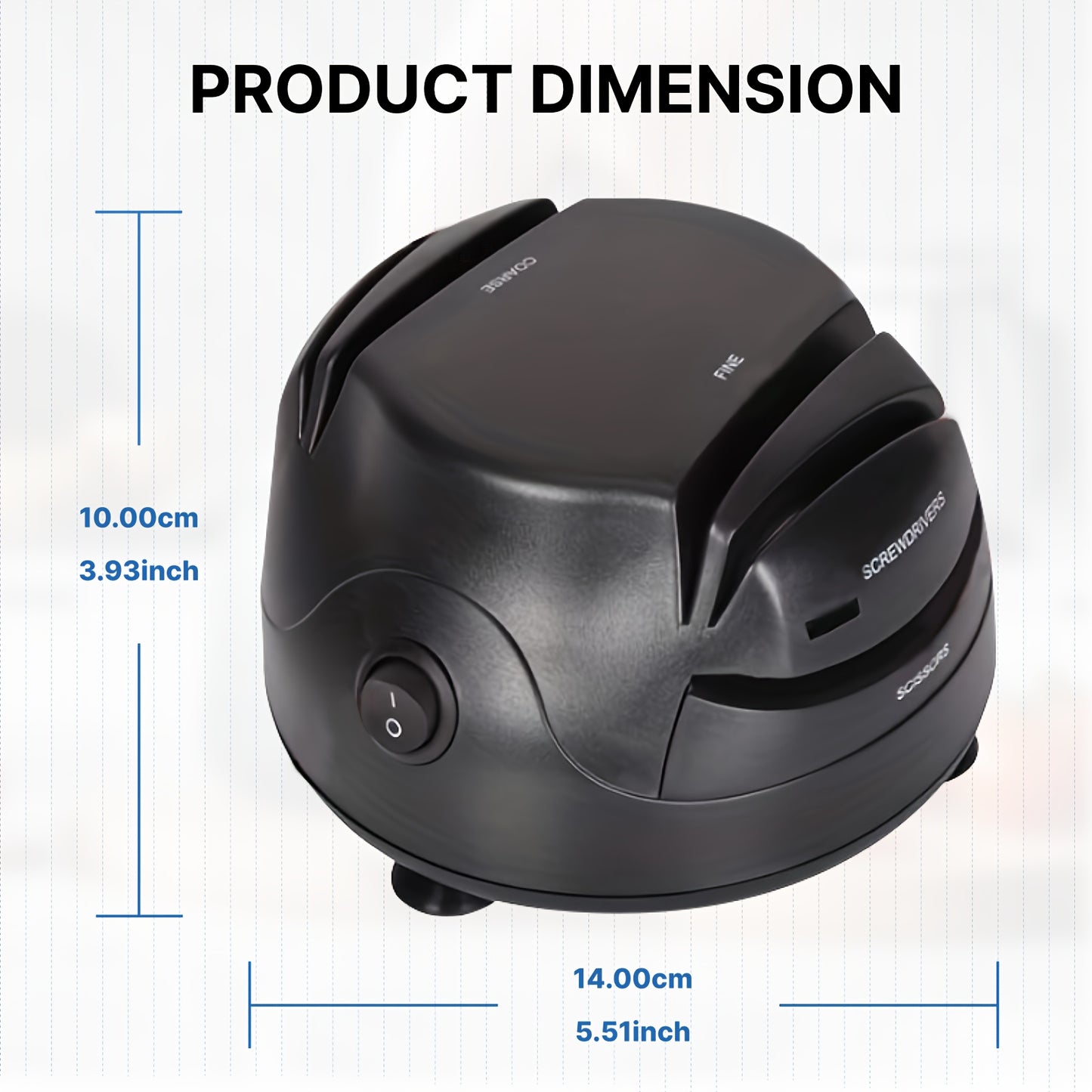 WANVOAPLS Electric Knife Sharpener 28D-4 Model - Professional 4-Slot Sharpening System, Dual Voltage (36V-100V) with US Plug, ABS Material - Ideal for Kitchen Knives, Kitchen Knives And Utensils|Modern Kitchen Accessory|Durab