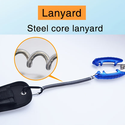 Saltwater Resistant Fishing Pliers with Split Ring Hook Removers, Lanyard & Sheath - Essential Fishing Gear Accessories for Easy Tackle Management