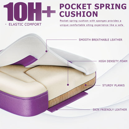 Gaming Chair Office Chair, PU Leather High Back Adjustable Swivel Gamer Chair, Big and Tall Computer Chair for Adults, Purple