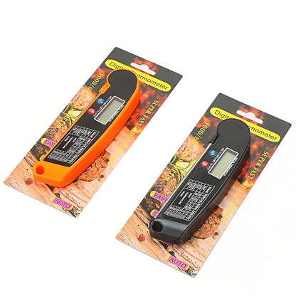 1pc WEBBQ Digital Meat Thermometer, Fast-Reading ABS Food Temperature Gauge with Hold Function, Single-Use, for Grilling BBQ, Kitchen Cooking, Adult - AAA Battery Operated (Batteries Not Included)