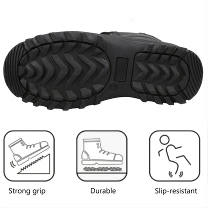 RIEMOT Men's High Quality All-Season Snow Boots with Warm Fleece - Heavy-Duty & TPR Sole, Non-Slip Traction Boots Suitable for Hiking, Trekking, Gardening - Winter/Summer/Fall/Outdoor Footwear