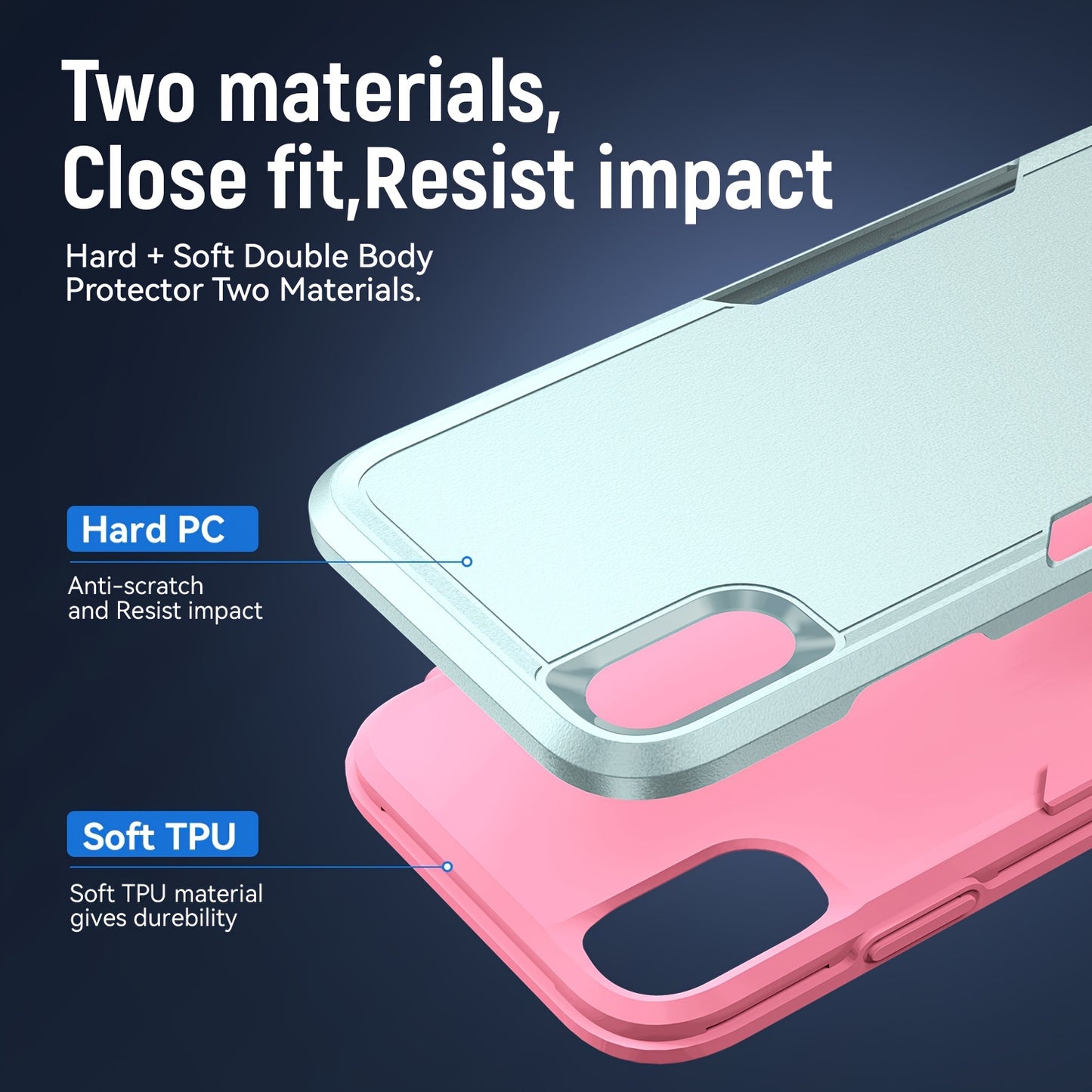 Stylish Shockproof Case: Full Protection for Your iPhone XR/XS MAX/X/XS!