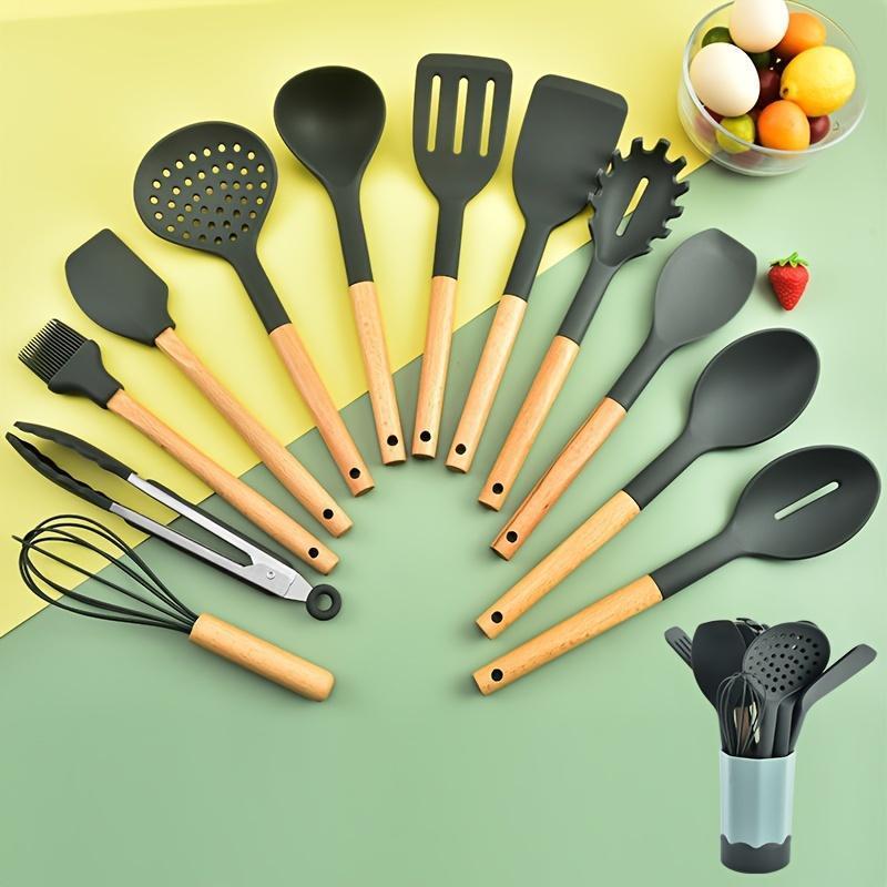 Silicone Kitchen Utensil Set - Durable, Non-Stick Cooking Tools for Home & Restaurant Use