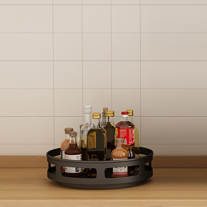 [Multipurpose] Rotating Organizer | Non-Slip | Countertop Storage | Tableware, Makeup, Spice | Kitchen Storage