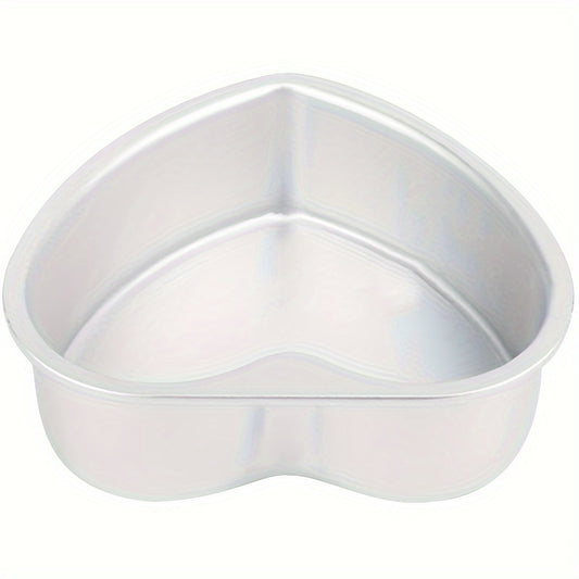 3-Piece Heart-Shaped Cake Pan Set with Removable Bottoms - Aluminum Bakeware for Birthdays, Christmas, Mother's Day, Graduation, Juneteenth, 4th of July - Manual, Non-Stick, 4/6/8 Inch