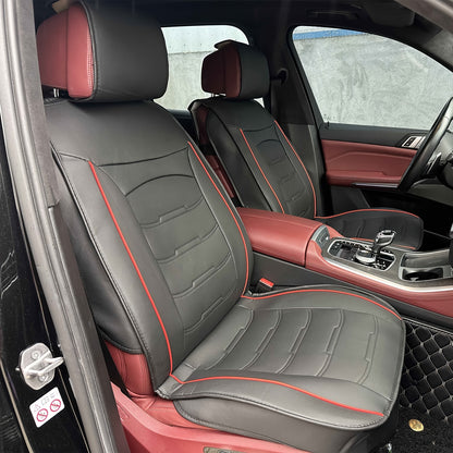 5 Seat Car Seat Covers PU Leather Seat Covers Full Set Waterproof for Car Sedan SUV Truck Vans Front & Rear Seat Cushion Protector with Back Big Storage Bag