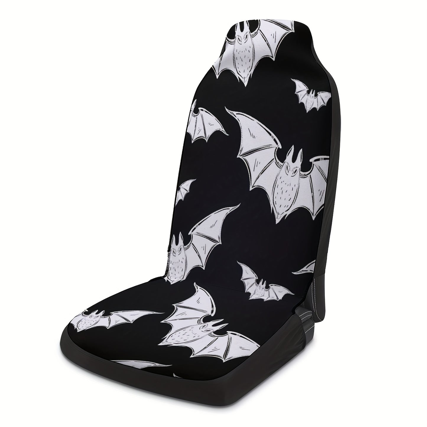Universal Fit Bat Print Car Seat Covers - Spooky Halloween Gift Idea