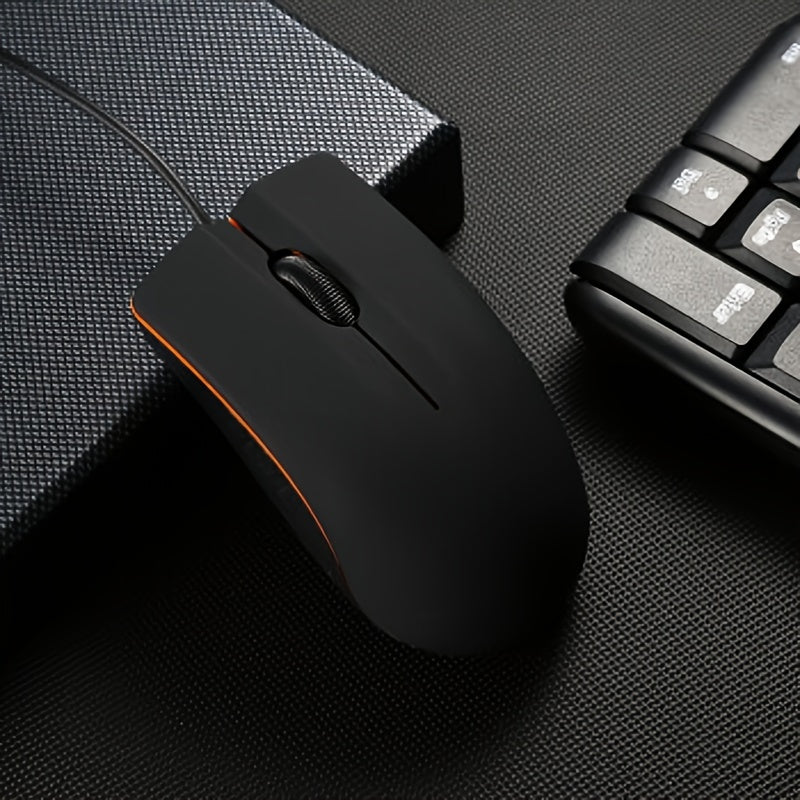 USB Wired Game Mouse Mice for PC Laptop Computer Small Mouse, Office Mouse, Computer Accessory, Cartoon Theme, Ergonomic Design, Lightweight Mouse, Plastic Construction, USB Peripheral, Precision Control, Remote Professionals