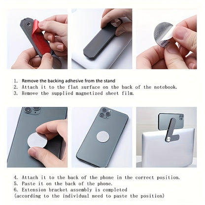 1pc Laptop Screen Support Holder Dual Monitor Display Clip Plastic Sticky Magnetic Notebook Computer Expansion Bracket