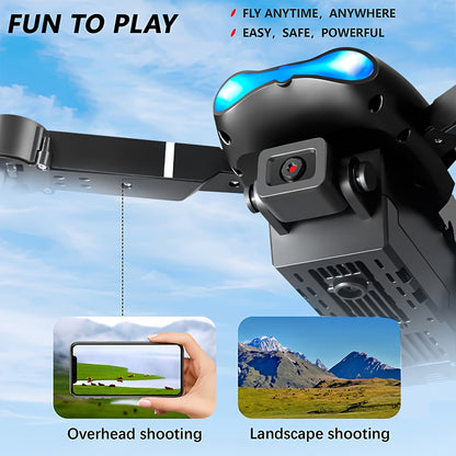2025 Drone Toy With Dual Camera, Phone APP FPV Double Folding RC Quadcopter Altitude Hold, One Key Take Off Remote Control For Men Gift Indoor Outdoor RC Helicopter, New Year Gifts