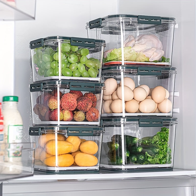 1 Set Airtight Food Preservation Box Set - Sealed for Freshness, Ideal for Vegetables, Fruits & Eggs, Durable Kitchen Storage Solution with Modern Design, Space-Saving Refrigerator Utensils