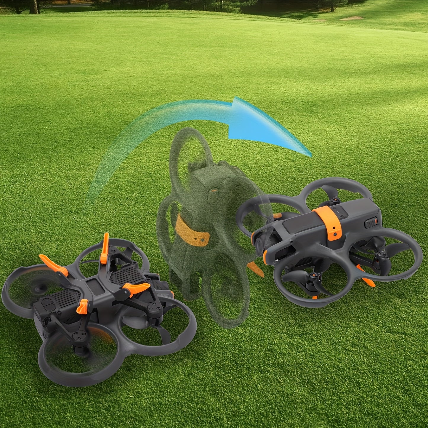 Sunnylife Dji Avata2 Drone Landing Gear Kit - Quick-Install, Foldable & Extendable For Enhanced Height & Protection, Rust-Resistant Plastic