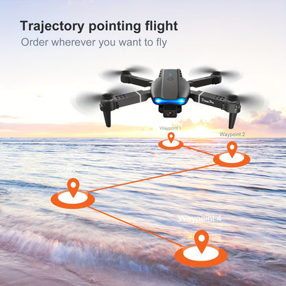 New E99 K3 Professional RC Drone, Dual Camera Double Folding RC Quadcopter Height Hold Remote Control Toy, Holiday Gift Indoor And Outdoor Cheap Drone Aircraft