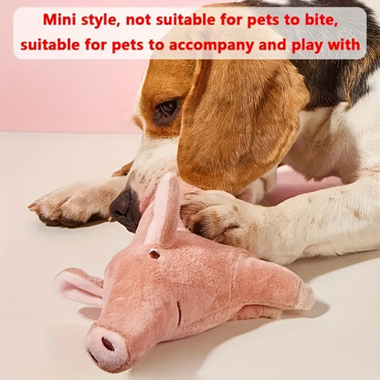 Pet Toys Teddy French Bulldog Estrus Vent Sleeping Pig Boredom Doll Teething Dog Supplies.Suitable for Small Sizes Durable Plush Dog Toy for Chewing And Playing, Suitable for Cats And Dogs, Suitable for All Breeds, Easter, Bi