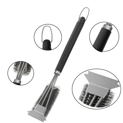 1pc Stainless Steel Grill Brush - Upgrade Your BBQ Game Cleaning & Maintenance Tool!
